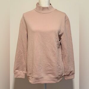 Varley Sweatshirt Mock Neck Open Back Activewear Medium Long Sleeve NWOT